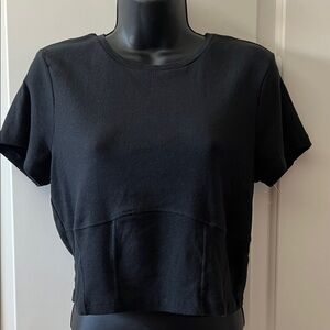 NWOT Abound Short Sleeve Corset Style T-shirt